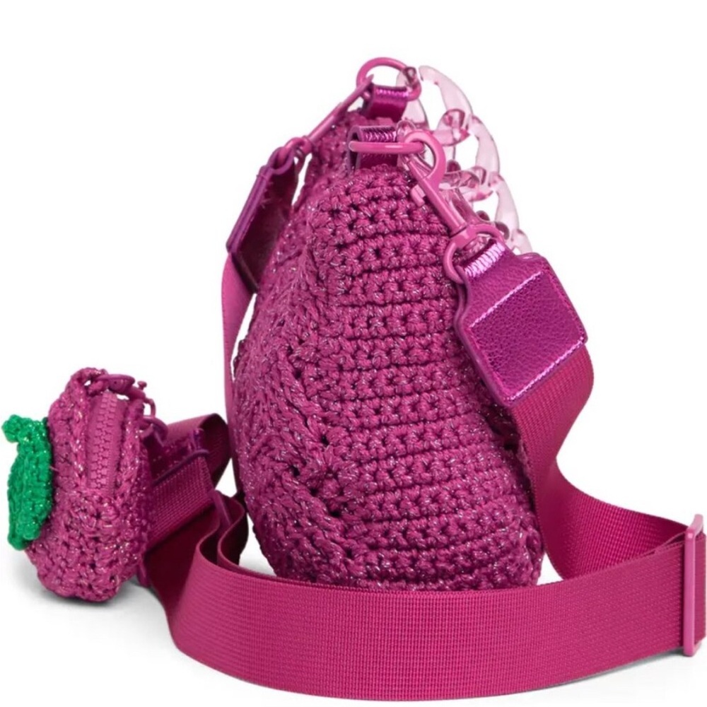 Kurt Geiger Pink Crossbody Bag with Artisanal Texture - Picture 5 of 17